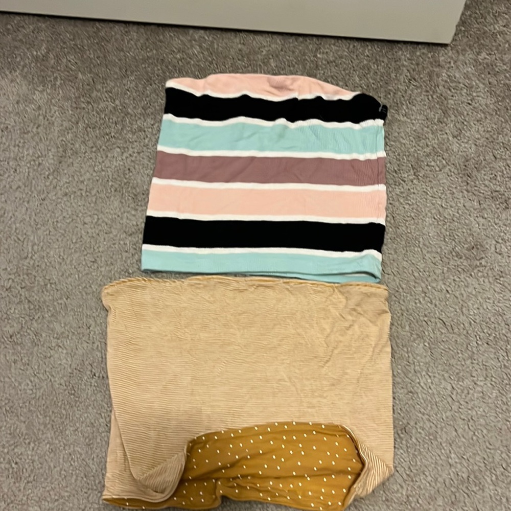 Set of 2 tube tops, size small